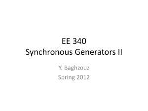 EE 340 Synchronous Generators II