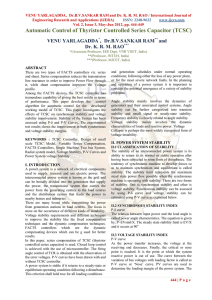 Automatic Control of Thyristor Controlled Series Capacitor