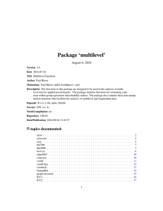 Package `multilevel`