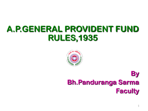 AP GENERAL PROVIDENT FUND RULES