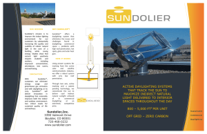 ACTIVE DAYLIGHTING SYSTEMS THAT TRACK THE SUN TO