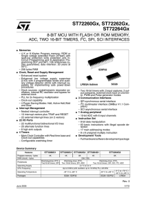 ST7226xGx - STMicroelectronics