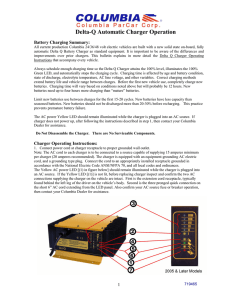 Delta-Q Automatic Charger Operation