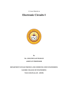 EC6304 ELECTRONIC CIRCUITS-I