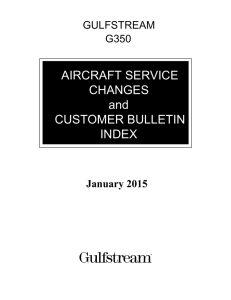 AIRCRAFT SERVICE CHANGES and CUSTOMER