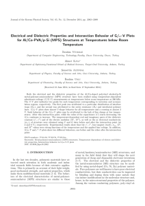 Electrical and dielectric properties and intersection behavior of G/ω