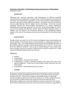 J-V Characterization of a Si Photodiode