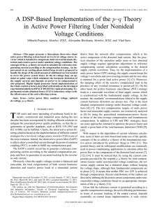 Theory in Active Power Filtering Under Nonideal Voltage Conditions