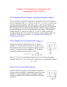 Chapter 10: Symmetrical Components and Unbalanced Faults, Part III