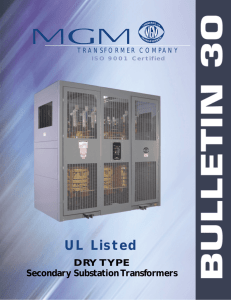 BULLETIN 30 - MGM Transformer Company