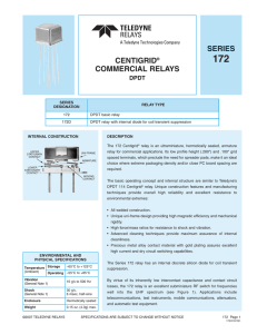 SERIES CENTIGRID® COMMERCIAL RELAYS