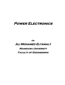 Power electronics note