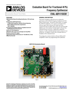 EVAL-ADF4193EB1 - Mouser Electronics
