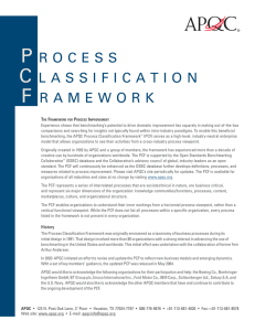 Process Classification Framework