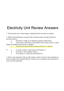 Electricity Unit Review Answers