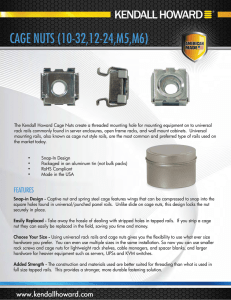 CAGE NUTS (10-32,12-24,M5,M6)