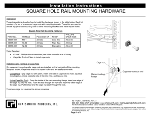 square hole rail mounting hardware 12637