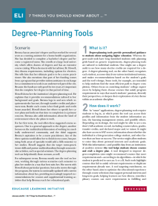 Degree-Planning Tools