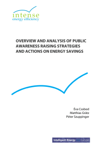 Overview and analysis of public awareness raising strategies and