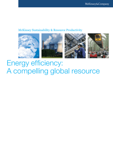 Energy efficiency: A compelling global resource