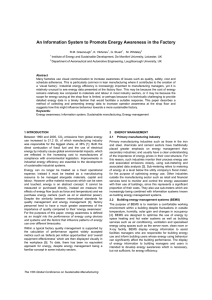 An Information System to Promote Energy Awareness in the Factory