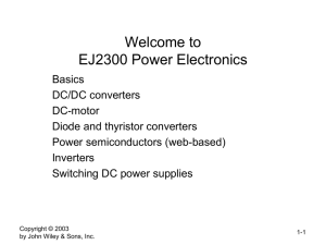 Welcome to EJ2300 Power Electronics