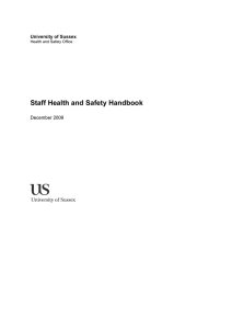 Staff Health and Safety Handbook