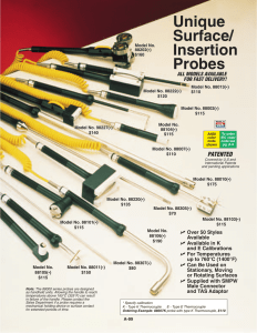 88000 Series : Unique Surface and Insertion Handle Probes, 88000