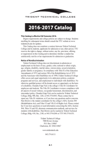 2016-2017 Catalog - Trident Technical College
