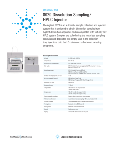 8020 Dissolution Sampling/ HPLC Injector