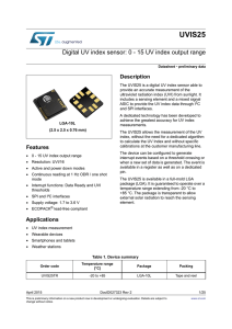 Digital UV index sensor: 0