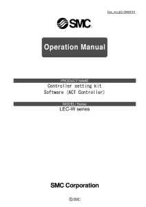 Controller setting kit Software (ACT Controller) LEC-W