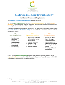 Leadership Excellence Certification (LEC)