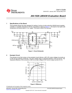 AN-1529 LM3430 Evaluation Board (Rev. C)