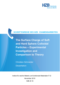 The Surface Charge of Soft and Hard Sphere Colloidal Particles