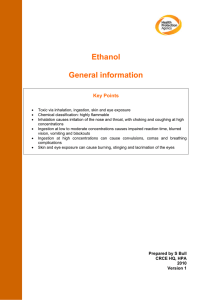 Ethanol General Information
