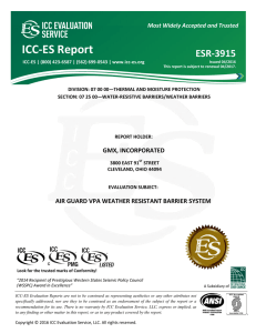 ESR-3915 - GMX, Inc. - ICC-ES