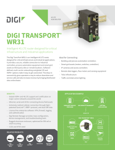 Digi TransPort WR31 Datasheet