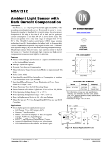 NOA1212 - Ambient Light Sensor with Dark Current Compensation