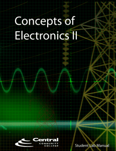 Concepts of Electronics II Lab Experiments