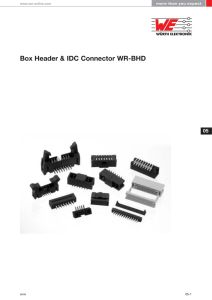 Box Header_IDC Conn WR-BHD - Digi-Key