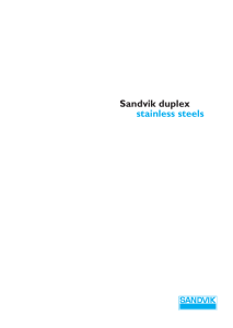 Sandvik duplex stainless steels