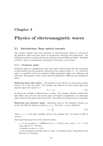 Physics of electromagnetic waves