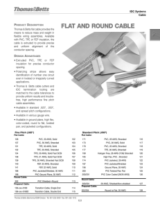 flat and round cable