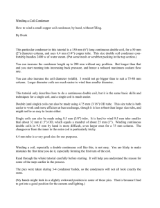 Winding a Coil Condenser How to wind a small copper