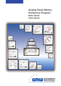 Analog Panel Meters Preference Program