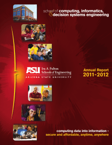 Annual Report - School of Computing, Informatics, and Decision