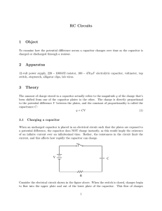 RC Circuits 1 Object 2 Apparatus 3 Theory