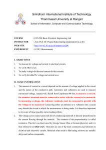 DC Measurements - Sirindhorn International Institute of Technology