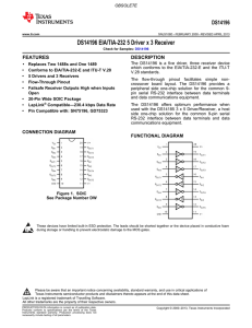 DS14196 EIA/TIA-232 5 Driver x 3 Receiver